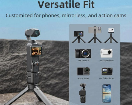 Flymile Extendable Mini Tripod With 1/4-Inch Screw For Action Cameras