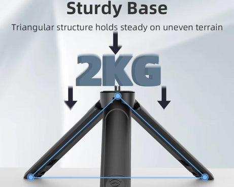 Flymile Extendable Mini Tripod With 1/4-Inch Screw For Action Cameras