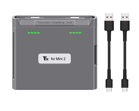 For DJI Mini 2 SE/Mini 2/Mini 4K YX Charger 2-way Battery Charging Hub, For DJI Mini 2 SE/Mini 2  Charging Hub