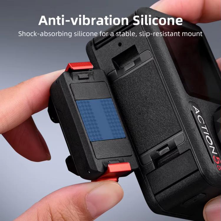 For DJI Osmo Action 5 Pro/Action 4/Action 3 Magnetic Quick Release Adapter with Cold Shoe Mount Base