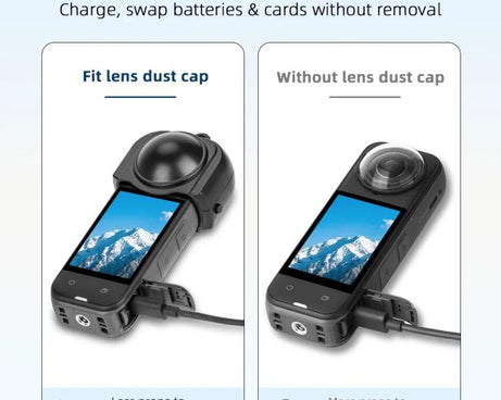 For Insta360 X5 Camera Flymile Lens Protective Cover Dustproof & Scratch-Resistant Anti-Fall Protector Cap