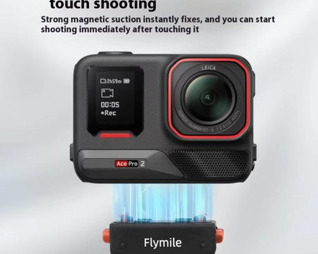 Magnetic Quick Release Base Mount For Insta360 X5/X4/X3/X2 & Ace Series 1/4 Inch Screw Universal Tripod Adapter