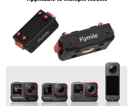 Magnetic Quick Release Base Mount For Insta360 X5/X4/X3/X2 & Ace Series 1/4 Inch Screw Universal Tripod Adapter