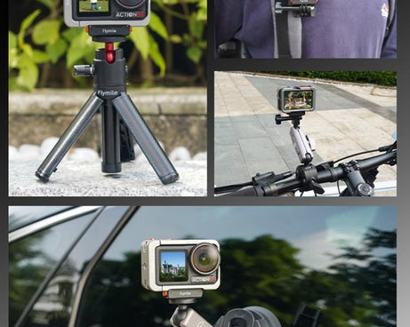 For DJI Osmo Action 5 Pro /4/3 Flymile Magnetic Quick Release Base With 1/4-inch Screw & 2-claw Interface