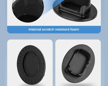 For Insta360 X5  Flymile Anti-Slip Base Plastic Desktop Stand Stable Camera Holder