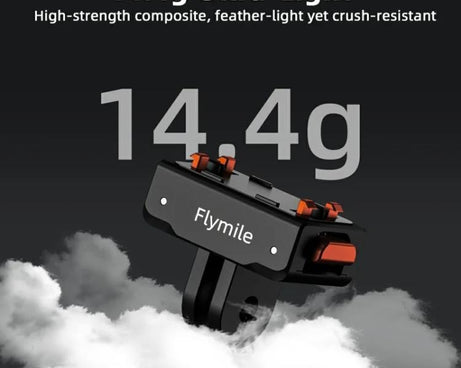 Flymile Plastic Magnetic Quick-Release Base For Insta360 Ace Pro 2/X5/X4/X3/X2/Ace Pro/Ace, 2-claw
