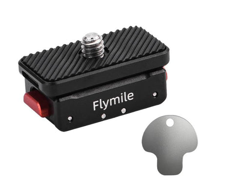 Flymile Magnetic Quick-Release Base 1/4 Inch Thread Foldable Extension Kit for Insta360 Ace Pro 2/Ace Pro/Ace/X5/X4/X3/X2, 1/4 Inch Thread Foldable Kit