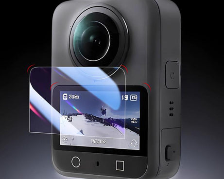 For DJI Osmo 360 Action Camera 2pcs /Pack Tempered Glass Screen Protector HD Anti-Scratch Lens Film