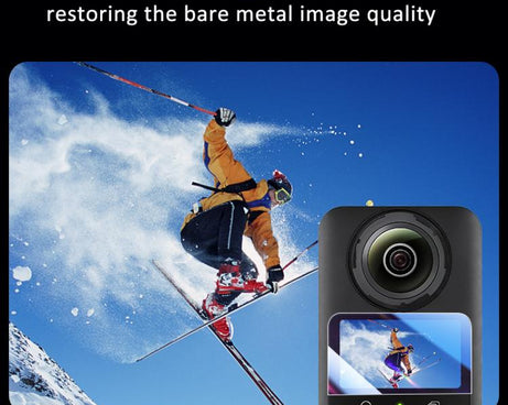 For DJI Osmo 360 Action Camera 2pcs /Pack Tempered Glass Screen Protector HD Anti-Scratch Lens Film