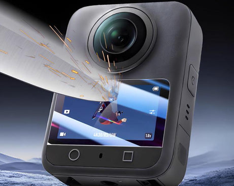 For DJI Osmo 360 Action Camera 2pcs /Pack Tempered Glass Screen Protector HD Anti-Scratch Lens Film