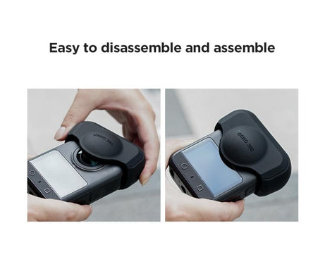 For DJI Osmo 360 Action Camera CYNOVA Silicone Lens Cap Shockproof Anti-Scratch Protective Case