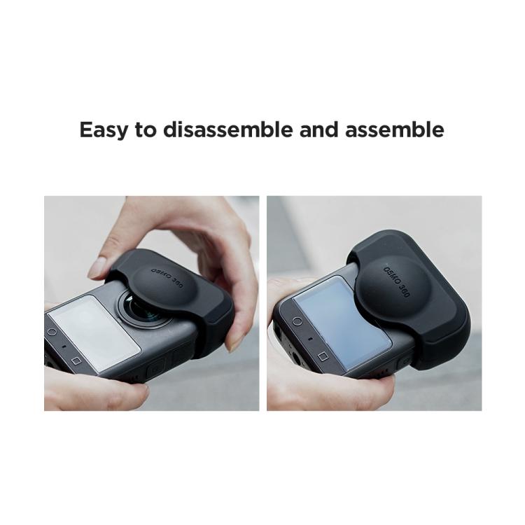 For DJI Osmo 360 Action Camera CYNOVA Silicone Lens Cap Shockproof Anti-Scratch Protective Case