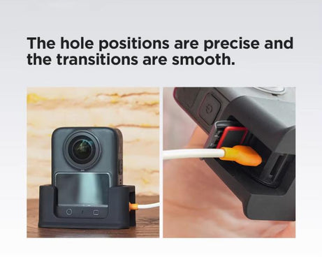 For DJI Osmo 360 Action Camera CYNOVA Silicone Mount Base Desktop & Car Holder