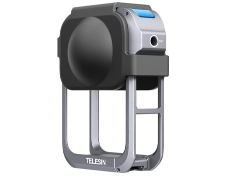 For DJI Osmo 360 TELESIN Aluminum Alloy Protective Cage Expansion Frame with Lens Cover