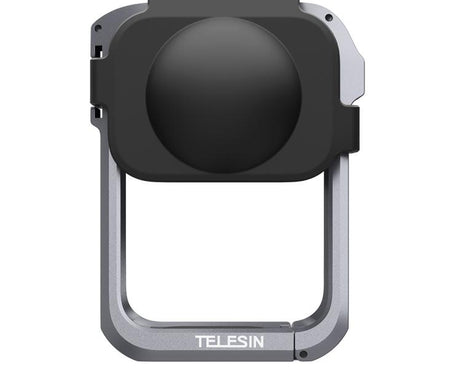 For DJI Osmo 360 TELESIN Aluminum Alloy Protective Cage Expansion Frame with Lens Cover