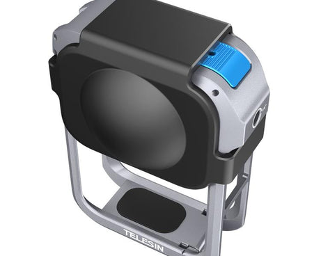 For DJI Osmo 360 TELESIN Aluminum Alloy Protective Cage Expansion Frame with Lens Cover