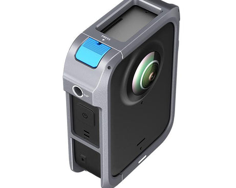 For DJI Osmo 360 TELESIN Aluminum Alloy Protective Cage Expansion Frame with Lens Cover