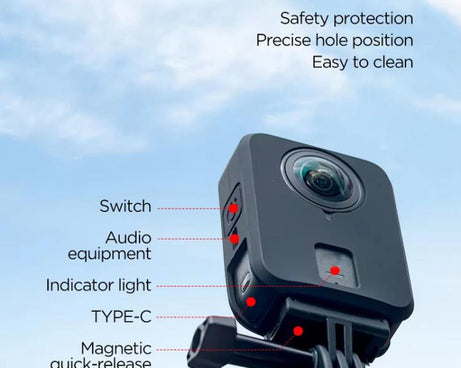 For DJI Osmo 360 CYNOVA Silicone Case Anti-Scratch Shockproof Full Body Protective Cover