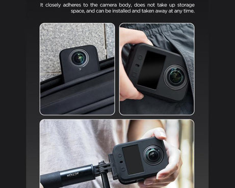 For DJI Osmo 360 CYNOVA Silicone Case Anti-Scratch Shockproof Full Body Protective Cover