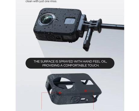 For DJI Osmo 360 CYNOVA Silicone Case Anti-Scratch Shockproof Full Body Protective Cover