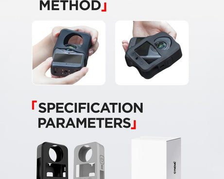 For DJI Osmo 360 CYNOVA Silicone Case Anti-Scratch Shockproof Full Body Protective Cover