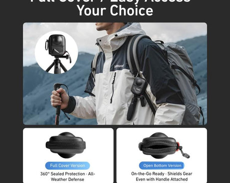 PU Carrying Case for DJI Osmo 360 Camera Protective Pouch with Carabiner Clip