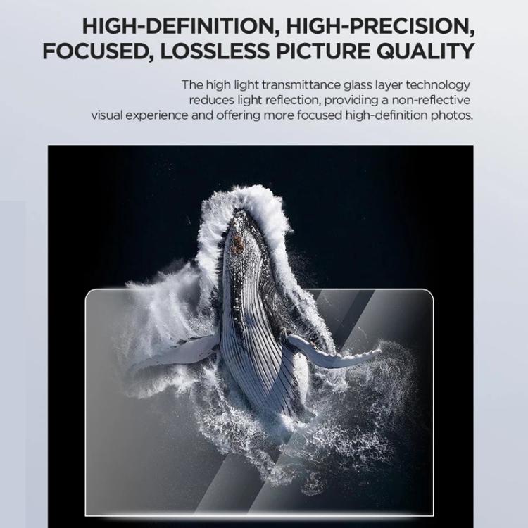 For DJI Osmo 360 CYNOVA Tempered Glass Screen Protector Kit Auto-Align Installation Frame, Screen Protector Kit