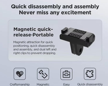 For DJI Osmo 360 CYNOVA Magnetic Quick-Release Base Adapter Camera Accessories, Magnetic  Adapter