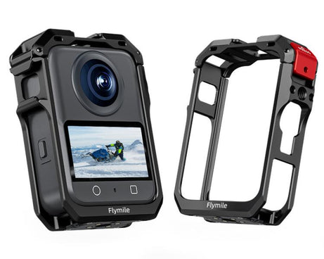 For DJI Osmo 360 Flymile Dual Cold Shoe Metal Quick-Release Cage With Lens C