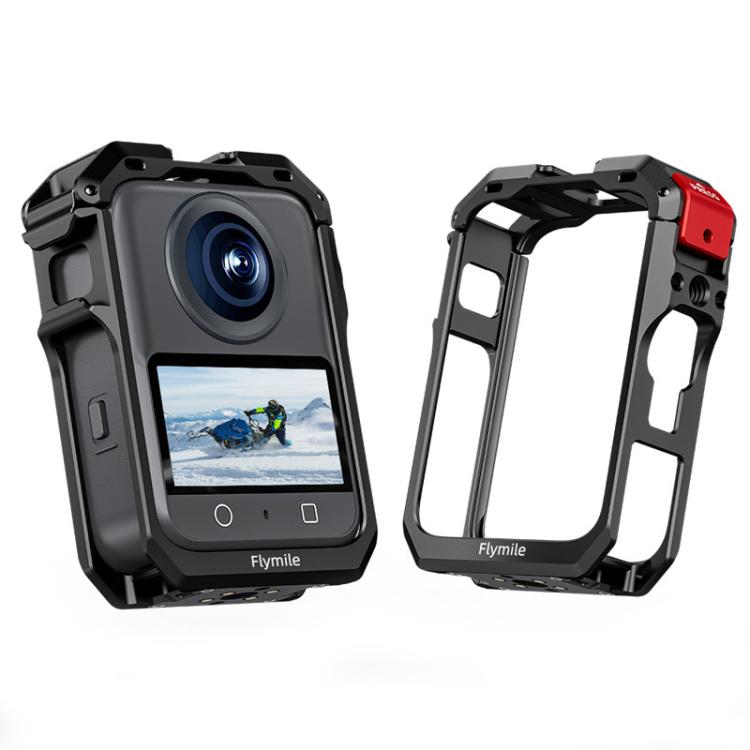 For DJI Osmo 360 Flymile Dual Cold Shoe Metal Quick-Release Cage With Lens C
