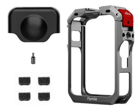 For DJI Osmo 360 Flymile Dual Cold Shoe Metal Quick-Release Cage With Lens C