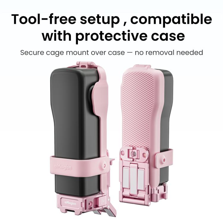 For DJI Pocket 3 aMagisn Mantis Extension Frame Magnetic Mount for Hands-Free Vlogging