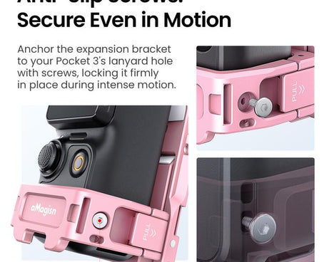 For DJI Pocket 3 aMagisn Mantis Extension Frame Magnetic Mount for Hands-Free Vlogging