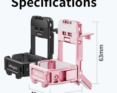 For DJI Pocket 3 aMagisn Mantis Extension Frame Magnetic Mount for Hands-Free Vlogging