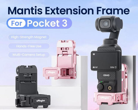 For DJI Pocket 3 aMagisn Mantis Extension Frame Magnetic Mount for Hands-Free Vlogging
