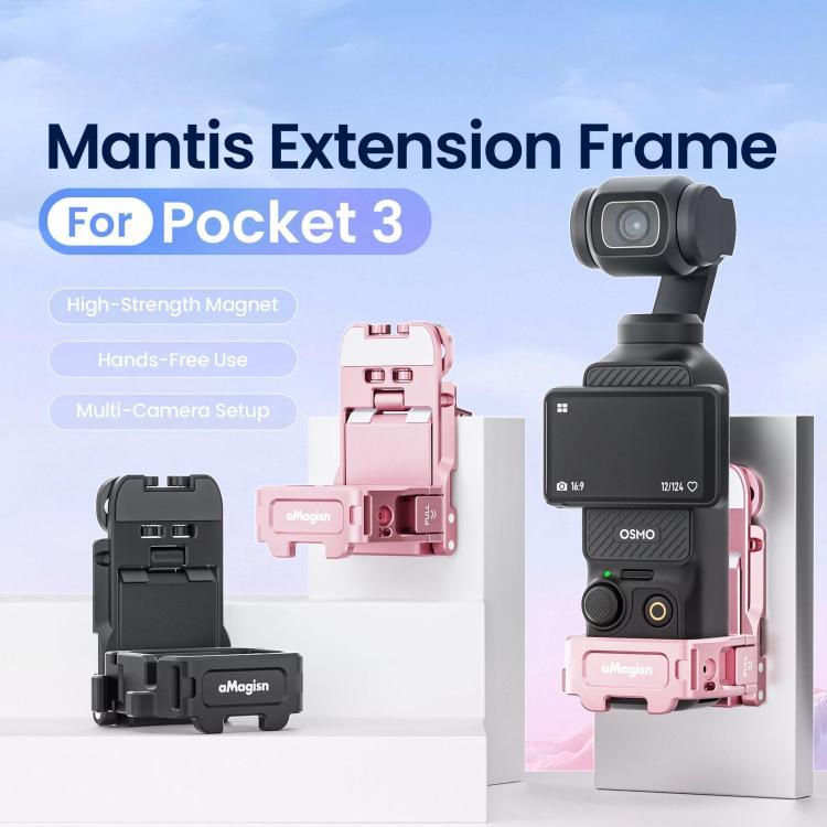 For DJI Pocket 3 aMagisn Mantis Extension Frame Magnetic Mount for Hands-Free Vlogging