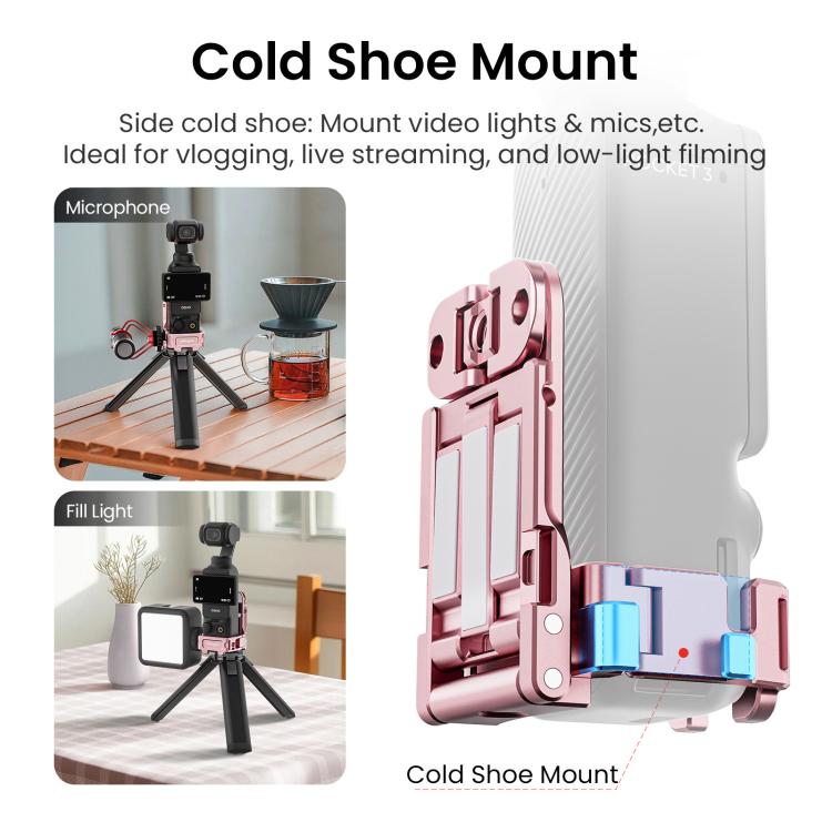 For DJI Pocket 3 aMagisn Mantis Extension Frame Magnetic Mount for Hands-Free Vlogging