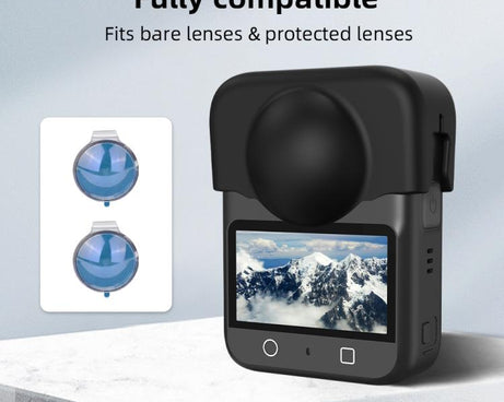 For DJI Osmo 360 Camera Silicone Lens Cap Dustproof & Anti-Scratch Lens Cover Protector