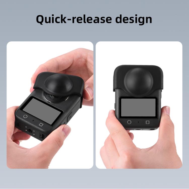 For DJI Osmo 360 Camera Silicone Lens Cap Dustproof & Anti-Scratch Lens Cover Protector