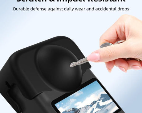 For DJI Osmo 360 Camera Silicone Lens Cap Dustproof & Anti-Scratch Lens Cover Protector