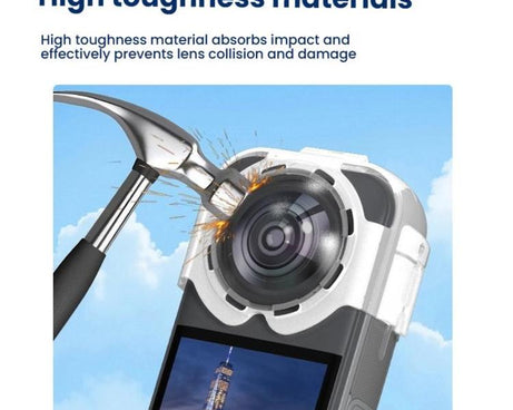 For Insta360 X5 Camera Anti-Fog Snap-On Protective Lens Cover Lens Guards