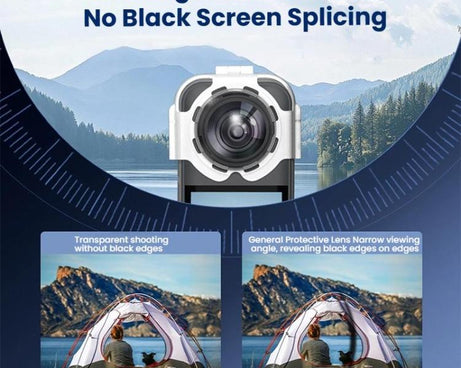 For Insta360 X5 Camera Anti-Fog Snap-On Protective Lens Cover Lens Guards