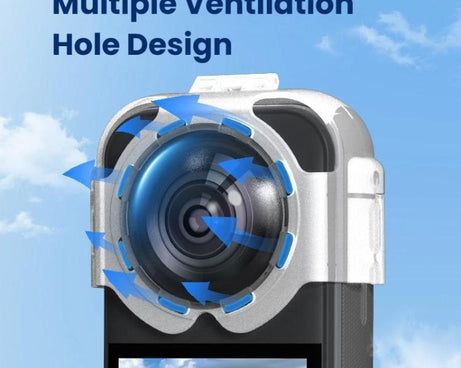 For Insta360 X5 Camera Anti-Fog Snap-On Protective Lens Cover Lens Guards