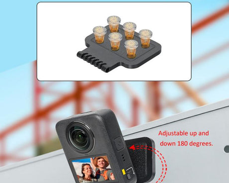 For DJI Osmo 360 Camera Magnetic Quick-Release Base Portable Desktop Stand