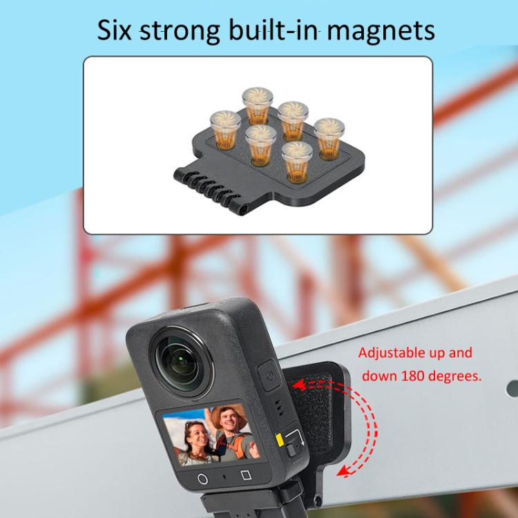 For DJI Osmo 360 Camera Magnetic Quick-Release Base Portable Desktop Stand