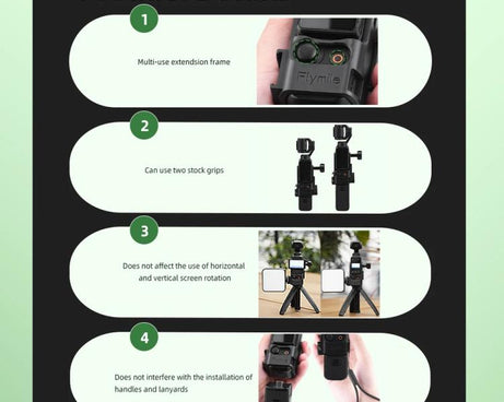 For DJI Osmo Pocket 3 Flymile Multi-Purpose Adapter Frame Expandable Mount