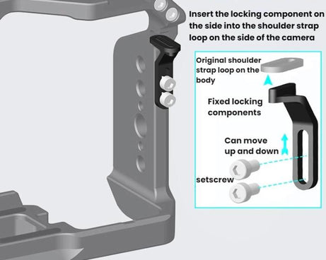 For Sony ZV-E10 II 2nd Generation Camera Cage DSLR Photography Live Streaming Protective Frame Stabilizer Kit