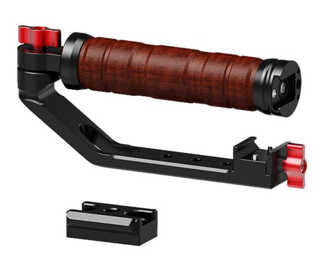 Gimbal Wooden Handle Chute Snail Gimbal Side Handle Grip,For DJI RS 4 Mini / 4 PRO / 3 / 3 Mini / 3 PRO / 2, Single Handle, With Chute, With Chute And Snail Gimbal