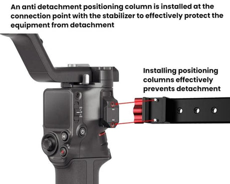 Gimbal Wooden Handle Chute Snail Gimbal Side Handle Grip,For DJI RS 4 Mini / 4 PRO / 3 / 3 Mini / 3 PRO / 2, Single Handle, With Chute, With Chute And Snail Gimbal