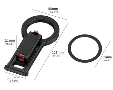 Multifunctional Magnetic Quick Release Base Bracket Expansion, For Insta360 Go 3 / 3S, For Go Pro HERO13 Black, For DJI Action 5 Pro / 4 / 3 / 2, For 1/4 Screw Hole